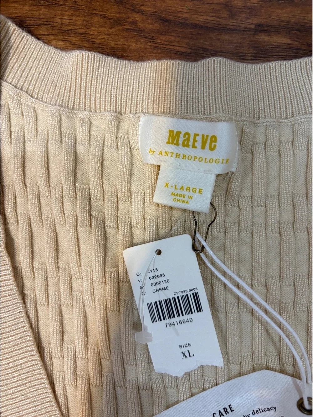 Maeve by Anthropologie NWT Sheer Sleeve Sweater Sz X Large